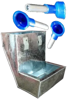 Rabbit feeder and drinker accessories by Khargosht